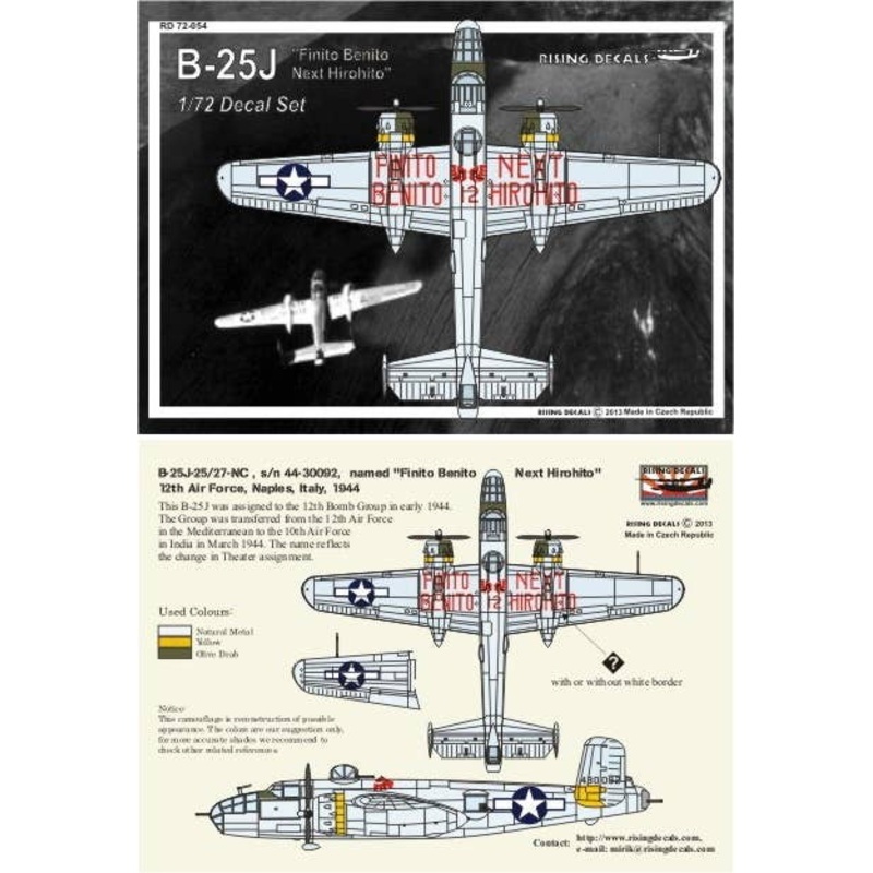 1/72 B-25J Finito Benito Next Hirohito