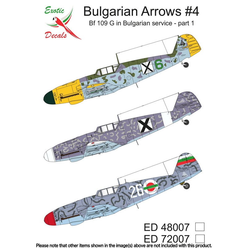 1/72 Bulgarian Arrows #4 Bf 109 G in Bulgarian service - part 1