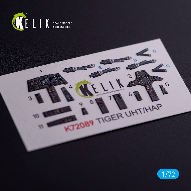 1/72 Eurocopter Tiger UHT / HAP interior 3D decals for Revell Kit