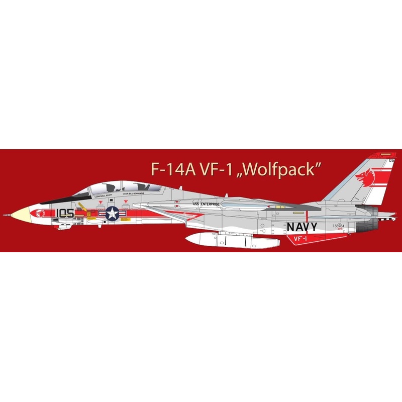 1/72 F-14A VF-1 Wolfpack USS Enterprise
