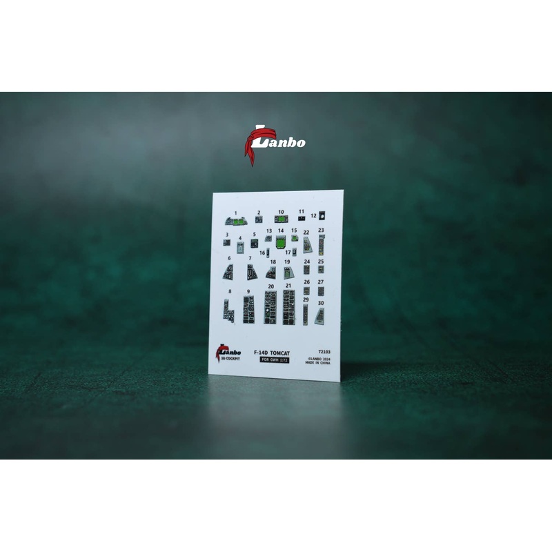 1/72 F-14D 3D interior decal (for. GWH)