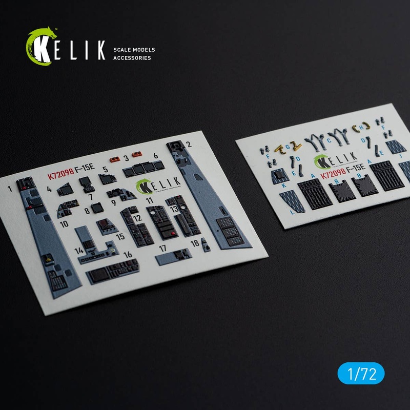 1/72 F-15E - interior 3D decals for GWH Kit