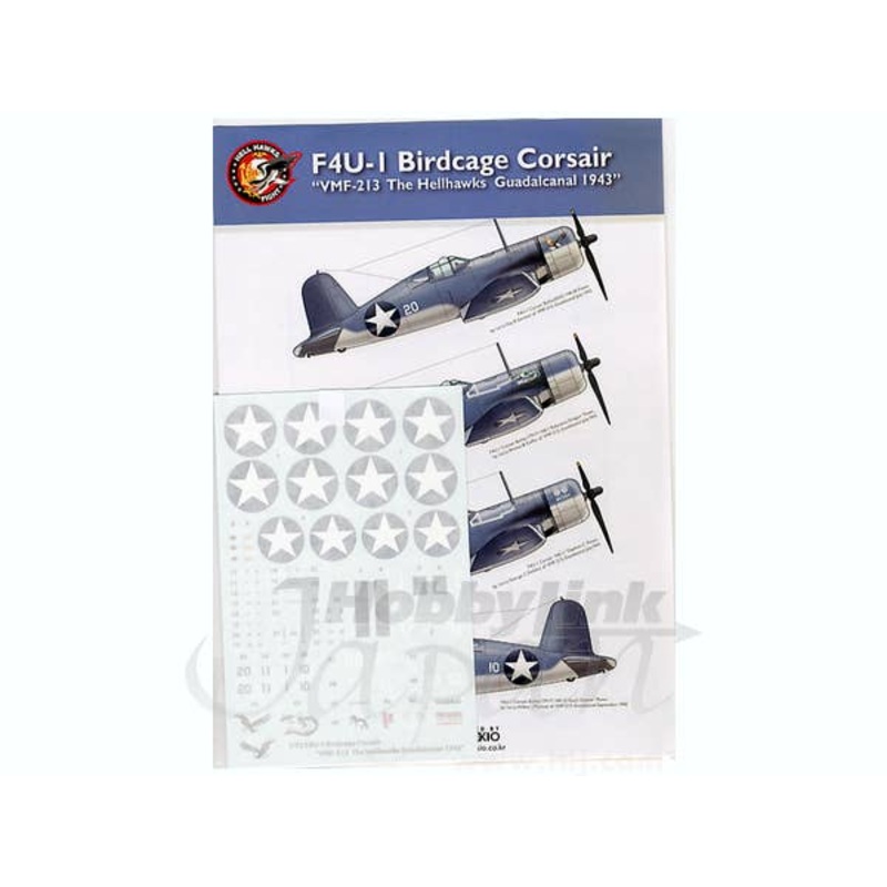 1/72 F4U-1 Birdcage Corsair VMF-213 The Hellhawks Guadalcanal 1943