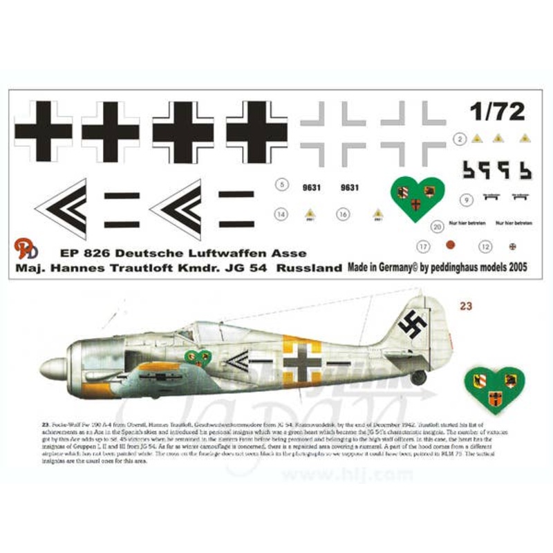 1/72 Fw190A Major Hannes Trautloft