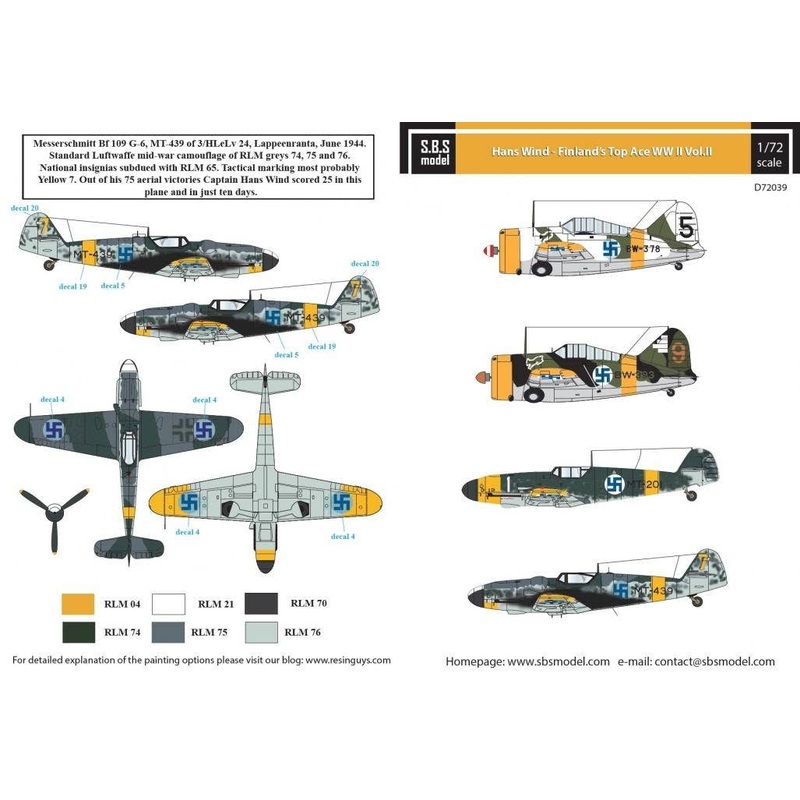 1/72 Hans Wind Finland's Top Ace WWII Vol.II