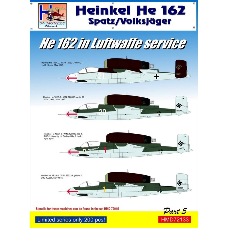 1/72 He 162 in Luftwaffe Service. Pt.5