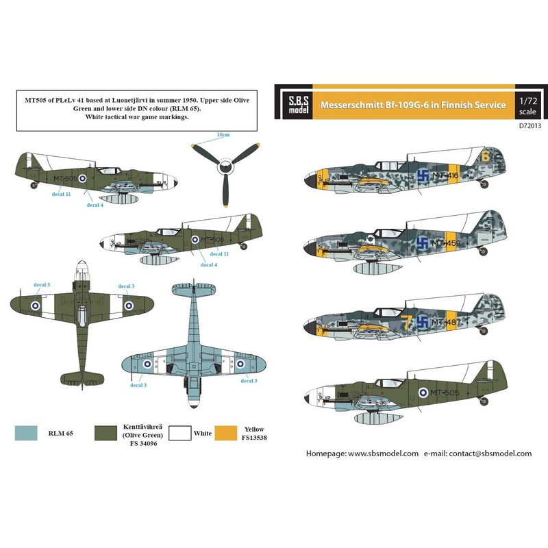 1/72 Messerschmitt Bf109G-6 in Finnish Service