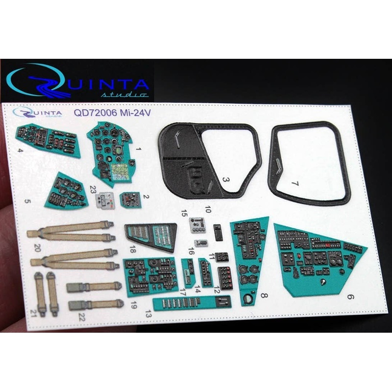 1/72 Mi-24V Interior 3D Decal (for Zvezda Kit)