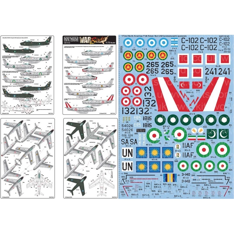 1/72 North American F-86 Sabre Non-US/Commonwealth Operators