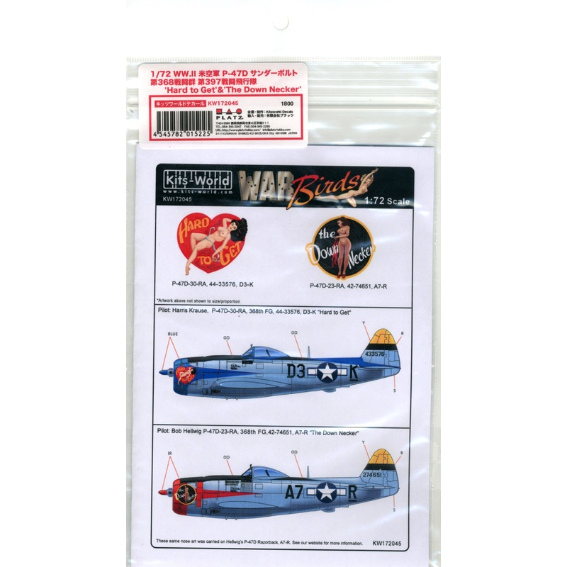 1/72 P-47D Thunderbolt Hard To Get & The Down Necker