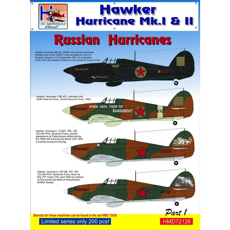 1/72 Russian Hurricanes Mk.I/II. Pt.1