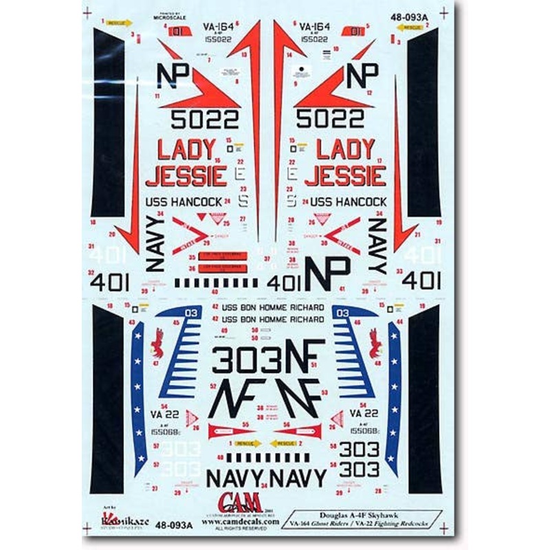 1/48 A-4F Skyhawks VA-22/VA-164