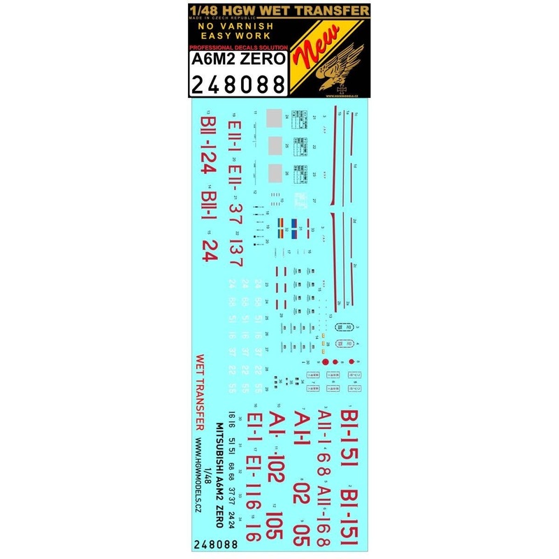 1/48 A6M2 Zero Markings + Stencils