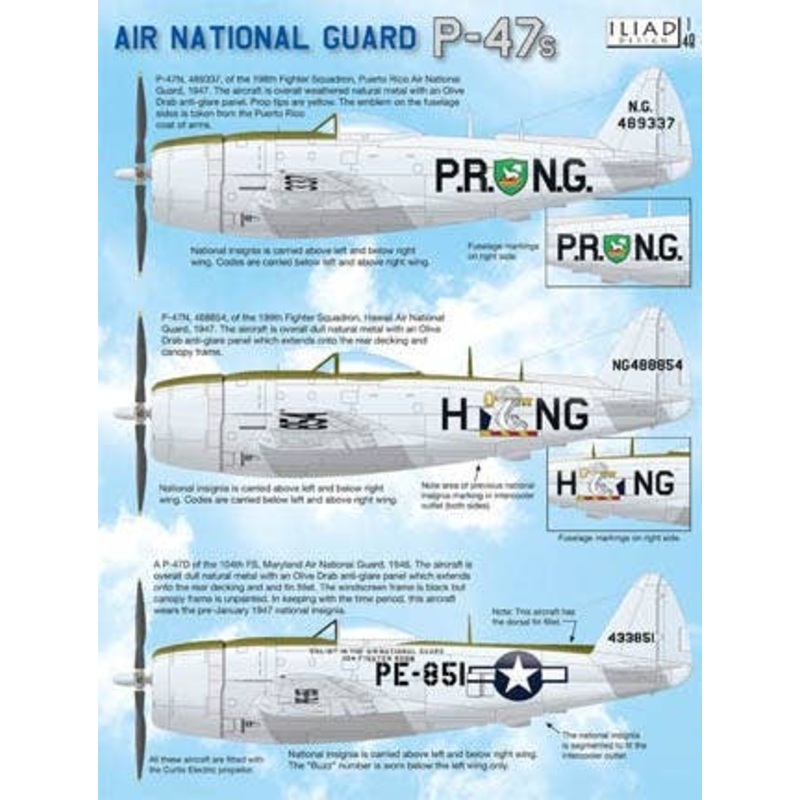 1/48 Air National Guard P-47s