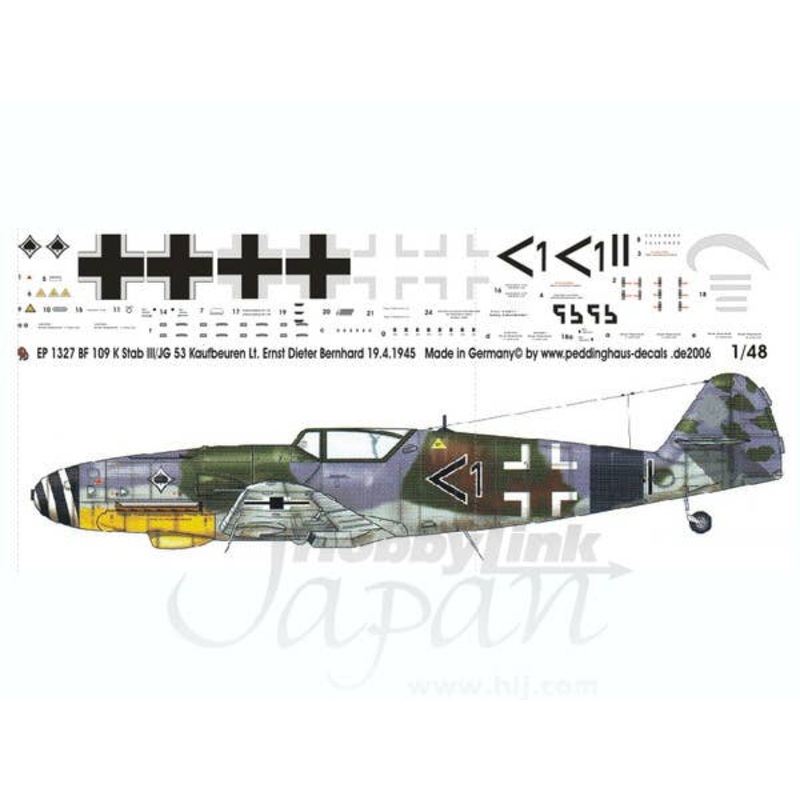 1/48 Bf 109 K Stab III./JG53 Kaufbeuren Lt. Ernst Dieter Bernl
