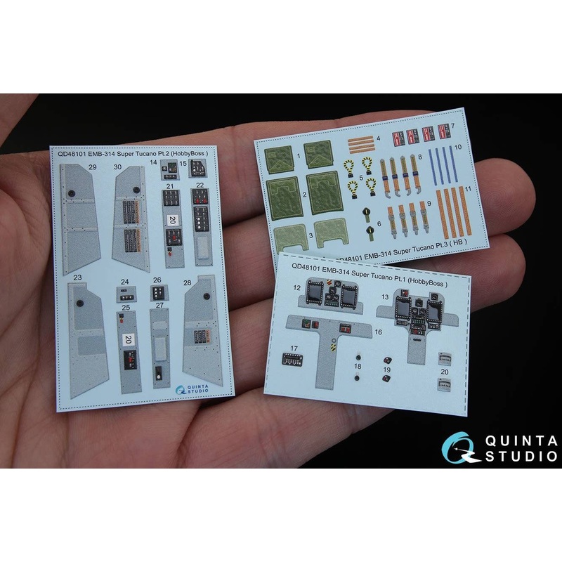 1/48 EMB-314 Super Tucano Interior 3D Decal for HobbyBoss kit