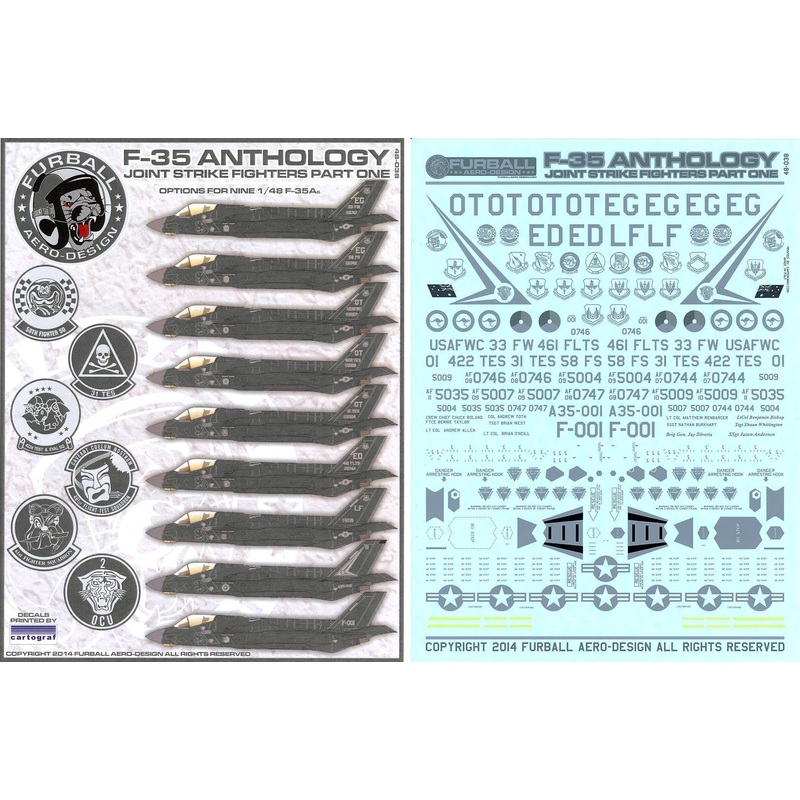 1/48 F-35A Anthology Joint Strike Fighters Part One