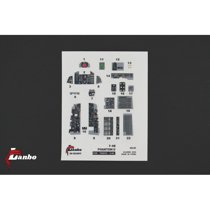 1/48 F-4B 3D interior decal