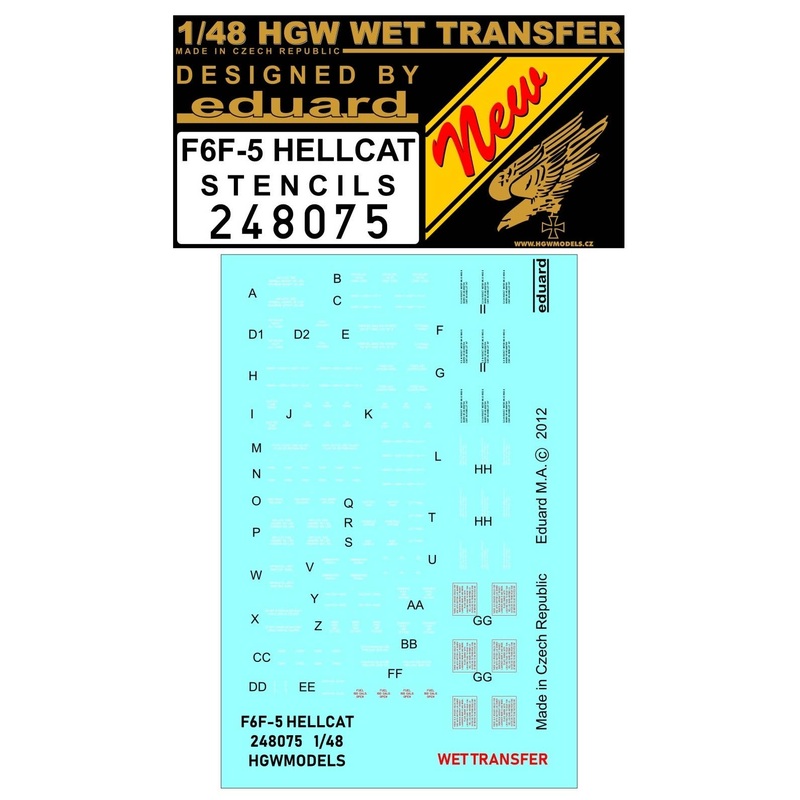 1/48 F6F-5 Hellcat Stencils