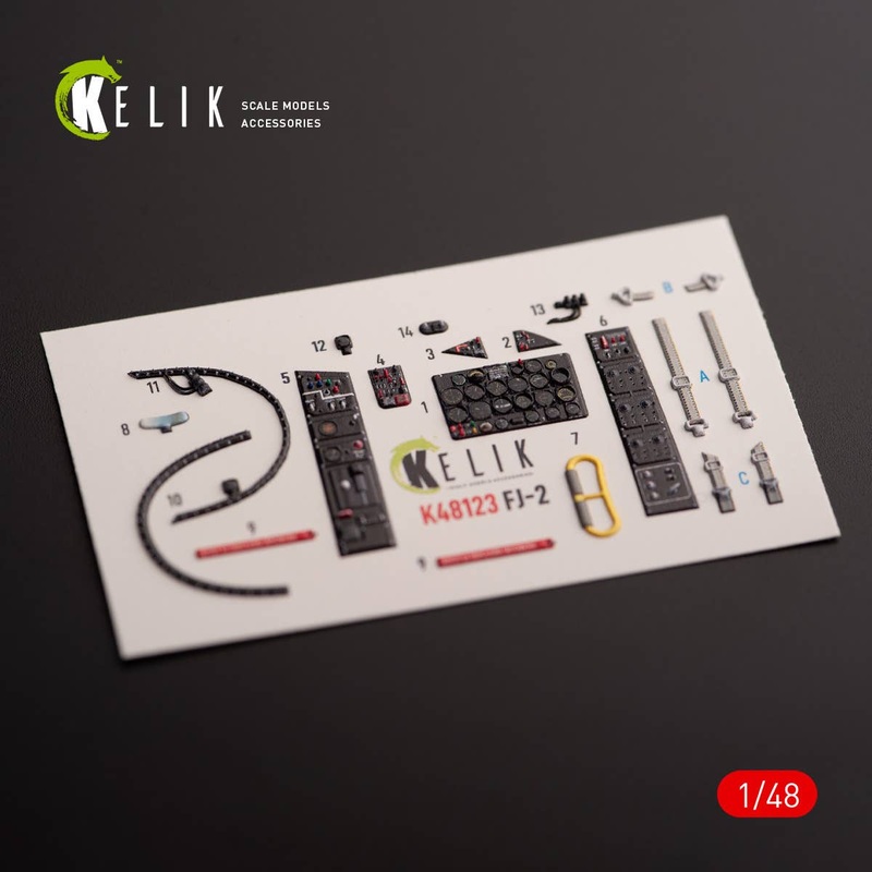 1/48 FJ-2 - interior 3D decals for Italeri kit (for. Italeri)