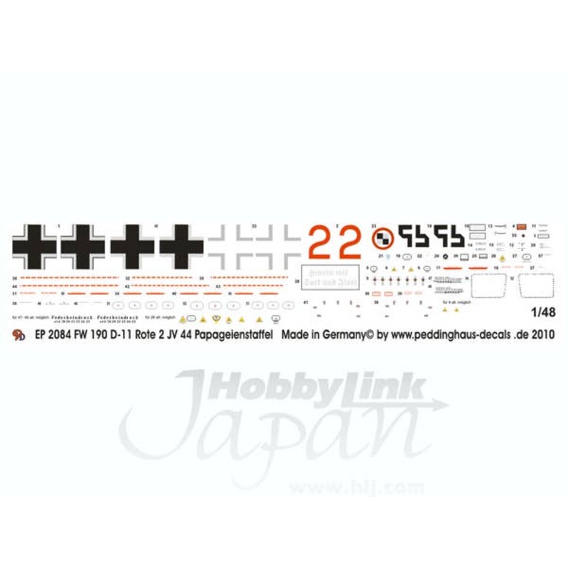 1/48 Fw190D-9 Red 2  JV44