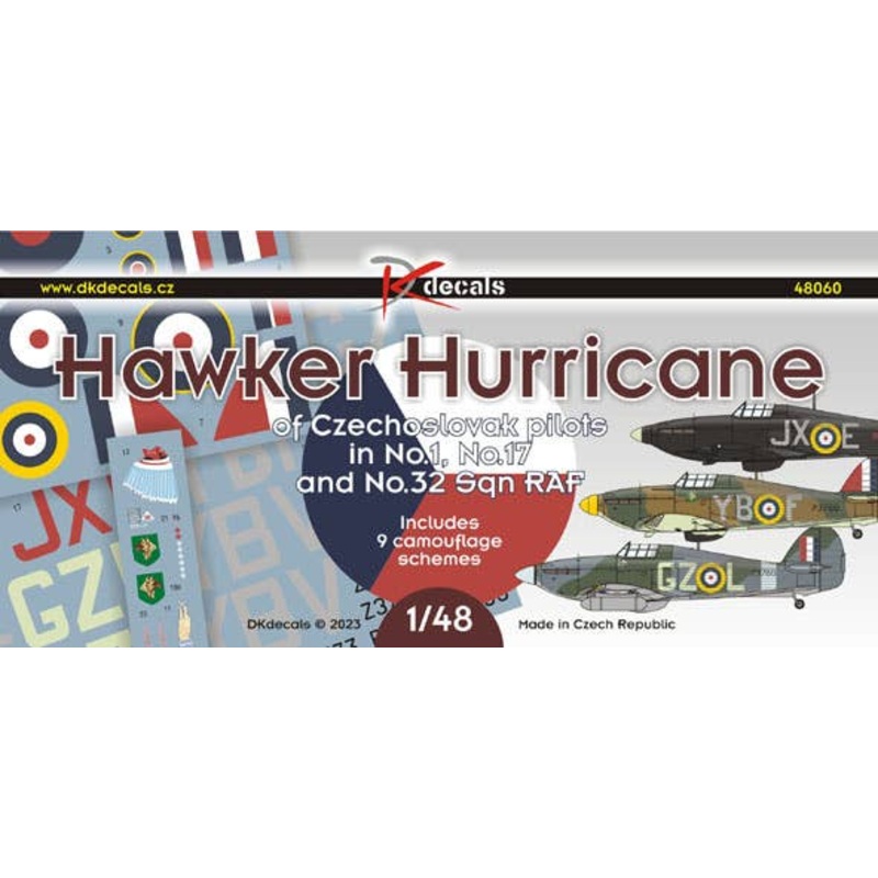 1/48 Hurricane of Czechoslovak pilots (Nos.1, 17 & 32 Sq. RAF)