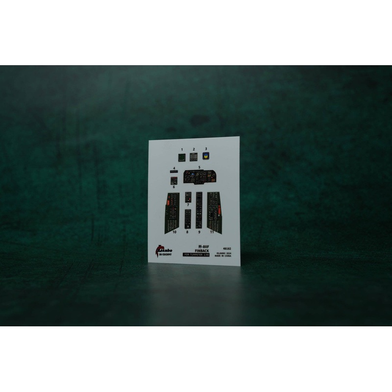 1/48 J-8IIF 3D interior decal (for. TRUMPETER)
