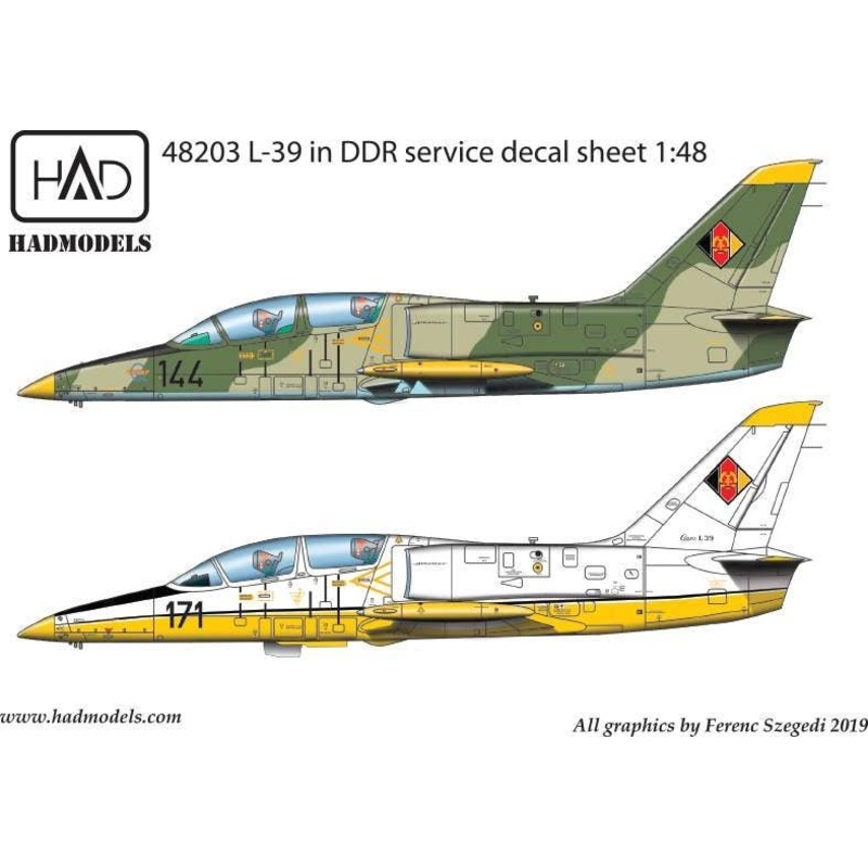 1/48 L-39 DDR with Full Stencil