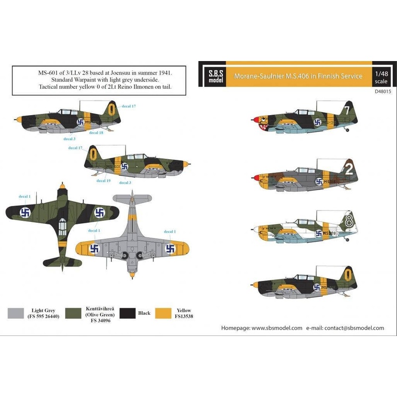 1/48 Morane-Saulnier M.S. 406 in Finnish Service