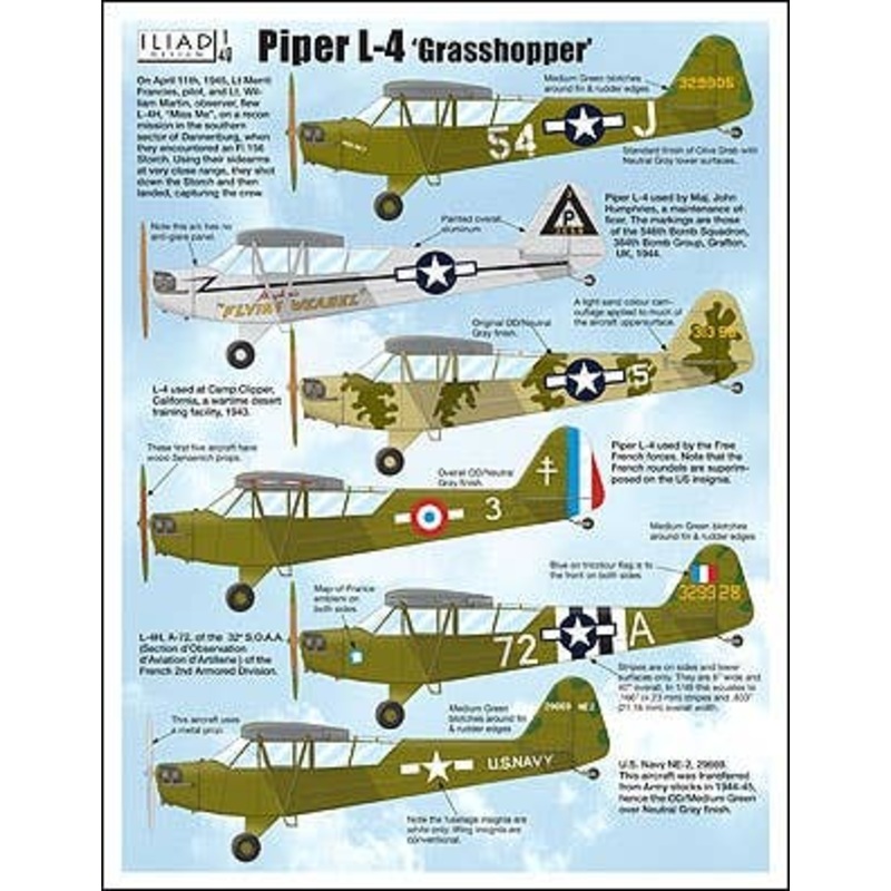 1/48 Piper L-4 Grasshoppers