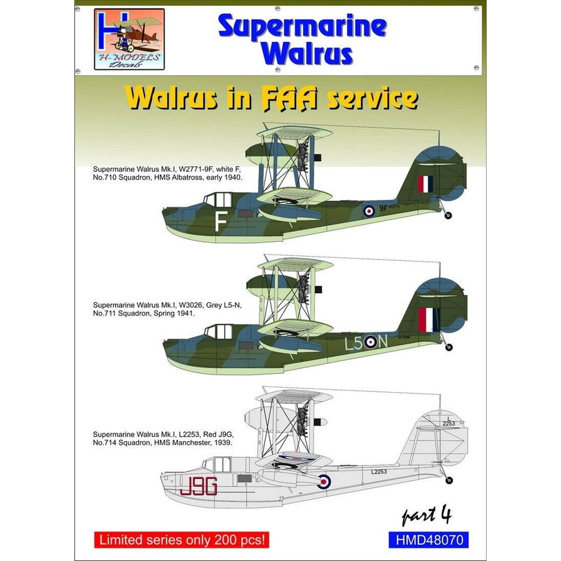 1/48 Supermarine Walrus Mk.I Part 4 FAA Service