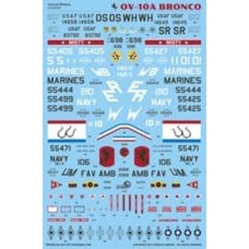 1/48 US Navy / Marine Corps OV-10A Bronco Decal