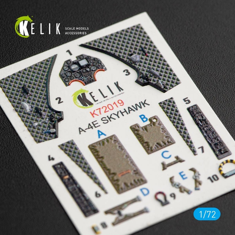 1/72 A-4E Skyhawk Interior 3D Decals for Fujimi/Hobby 2000 Kit