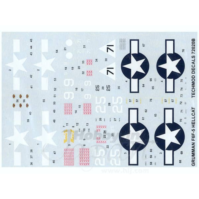 1/72 Grumman F6F-5 Hellcat Decals