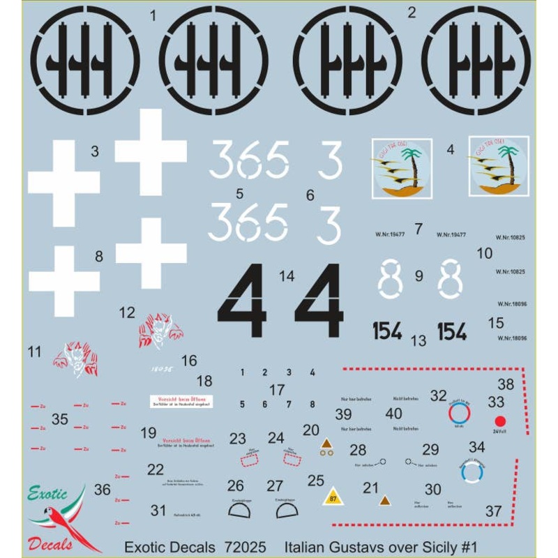 1/72 Italian Gustavs over Sicily 1 Bf 109G in Regia Aeronautica, part 1