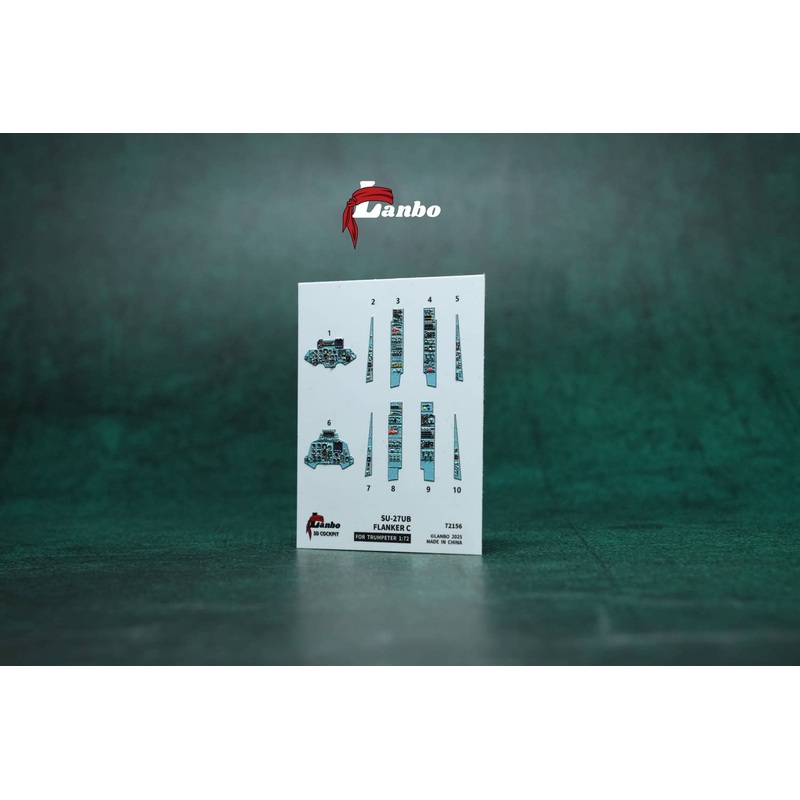1/72 SU-27UB 3D interior decal (for. TRUMPETER)