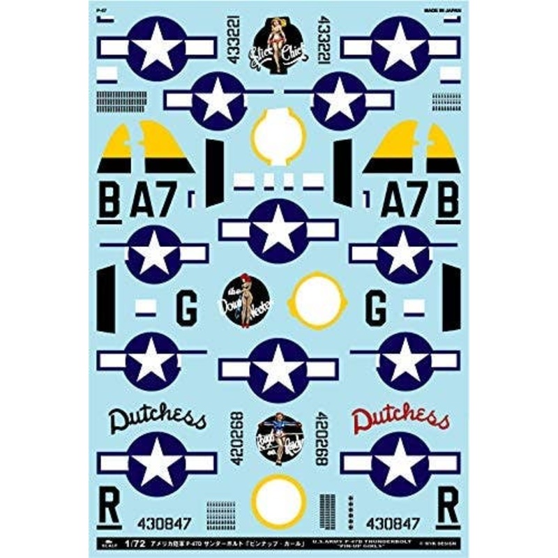 1/72 U.S. Army P-47D Thunderbolts Pin Up Girl