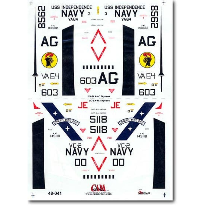1/48 A-4C Skyhawks VA-64/VC-2