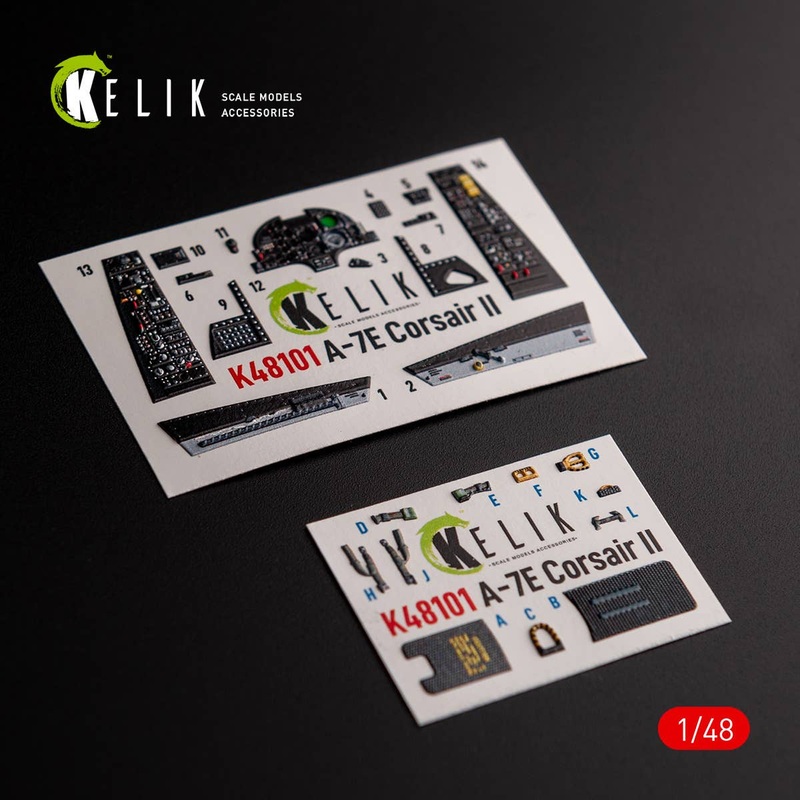 1/48 A-7E Corsair II- interior 3D decals for HobbyBoss kit