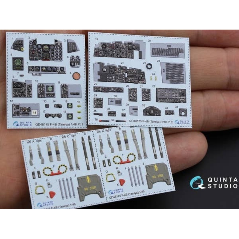 1/48 F-4B Phantom II Interior 3D Decal (For Tamiya Kit)