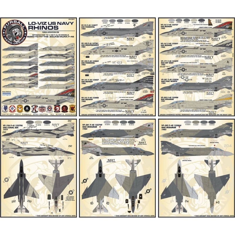 1/48 F-4J/S "Lo-Viz US Navy Rhinos"