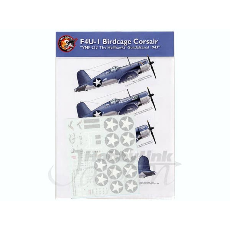 1/48 F4U-1 Birdcage Corsair VMF-213 The Hellhawks Guadalcanal 1943