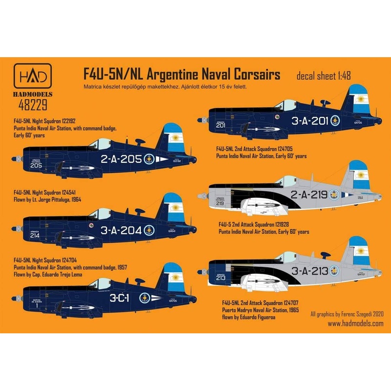 1/48 F4U-5N / NL Argentine Naval Corsairs