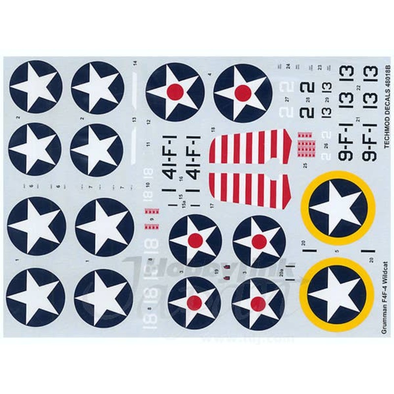 1/48 Grumman F4F-4 Wildcat Decals