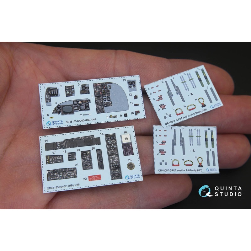1/48 KA-6D Intruder 3D-Printed & coloured Interior on decal paper for HobbyBoss kit