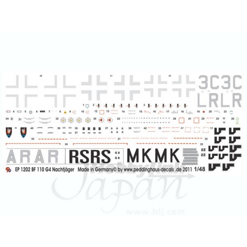 1/48 Me 110 Nightfighter 4 Versions Oblt.Martin Becker