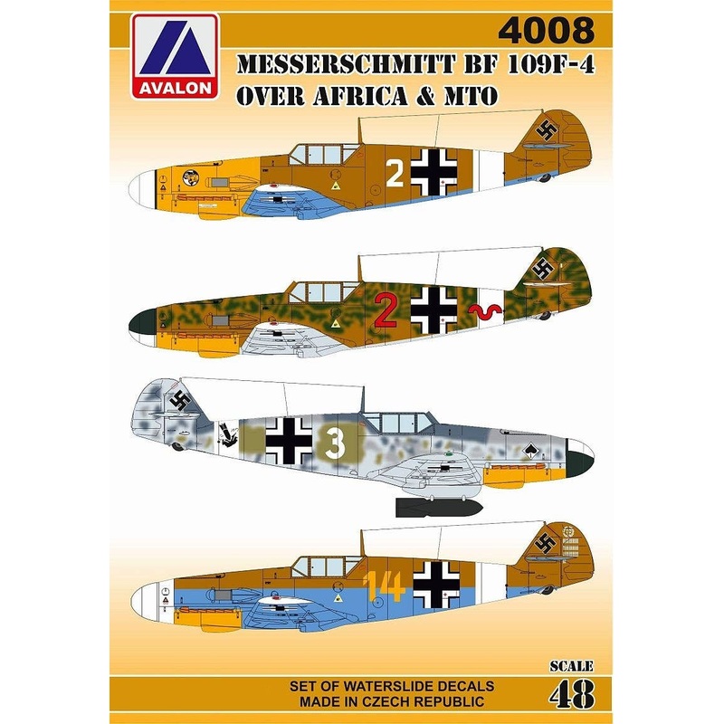 1/48 Messerschmitt Bf109 F-2 & F-4 "Over Africa & MTO"