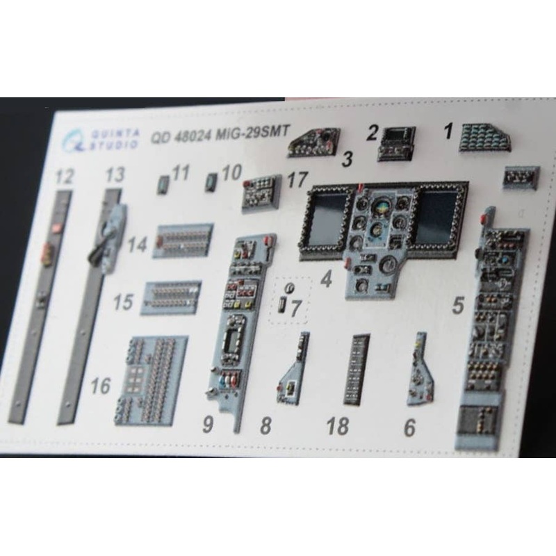 1/48 Mig-29Smt Interior 3D Decal (for Great Wall)