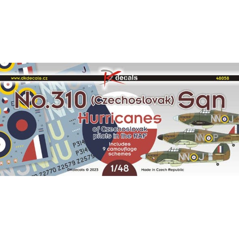 1/48 No.310 Sq. RAF - Hurricanes of Czechoslovak pilots