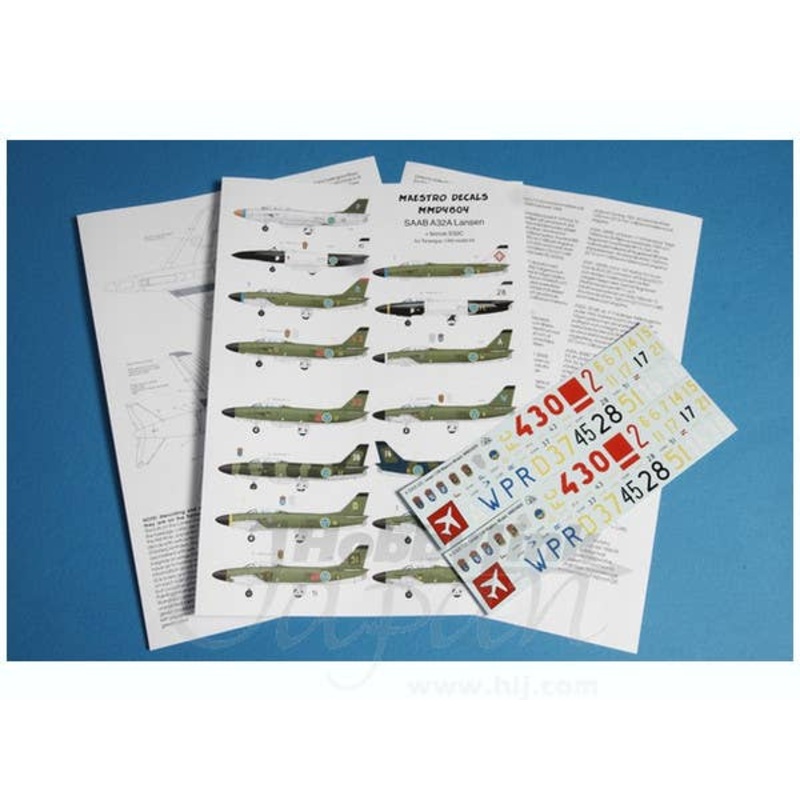 1/48 Saab A32A Lansen & Bonus S32C Decal Set (for Tarangus)